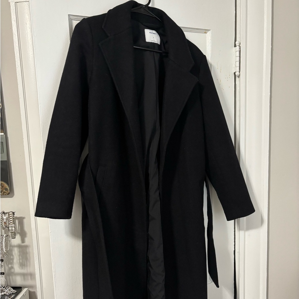 Old Navy Classic Black Trench Coat